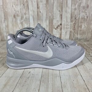Nike Kobe Mamba Focus Gray‎ Silver Basketball Shoes Sneakers Mens Size 8.5